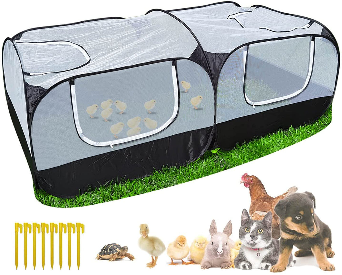 Hantop UnitedfFarm Portable Chicken Run Coop Playpen UnitedFarm