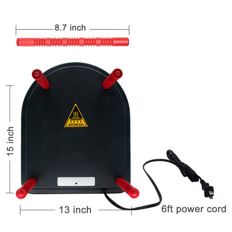 Hantop Chick Brooder Heating Plate with Comfort Feather - 13 Watts