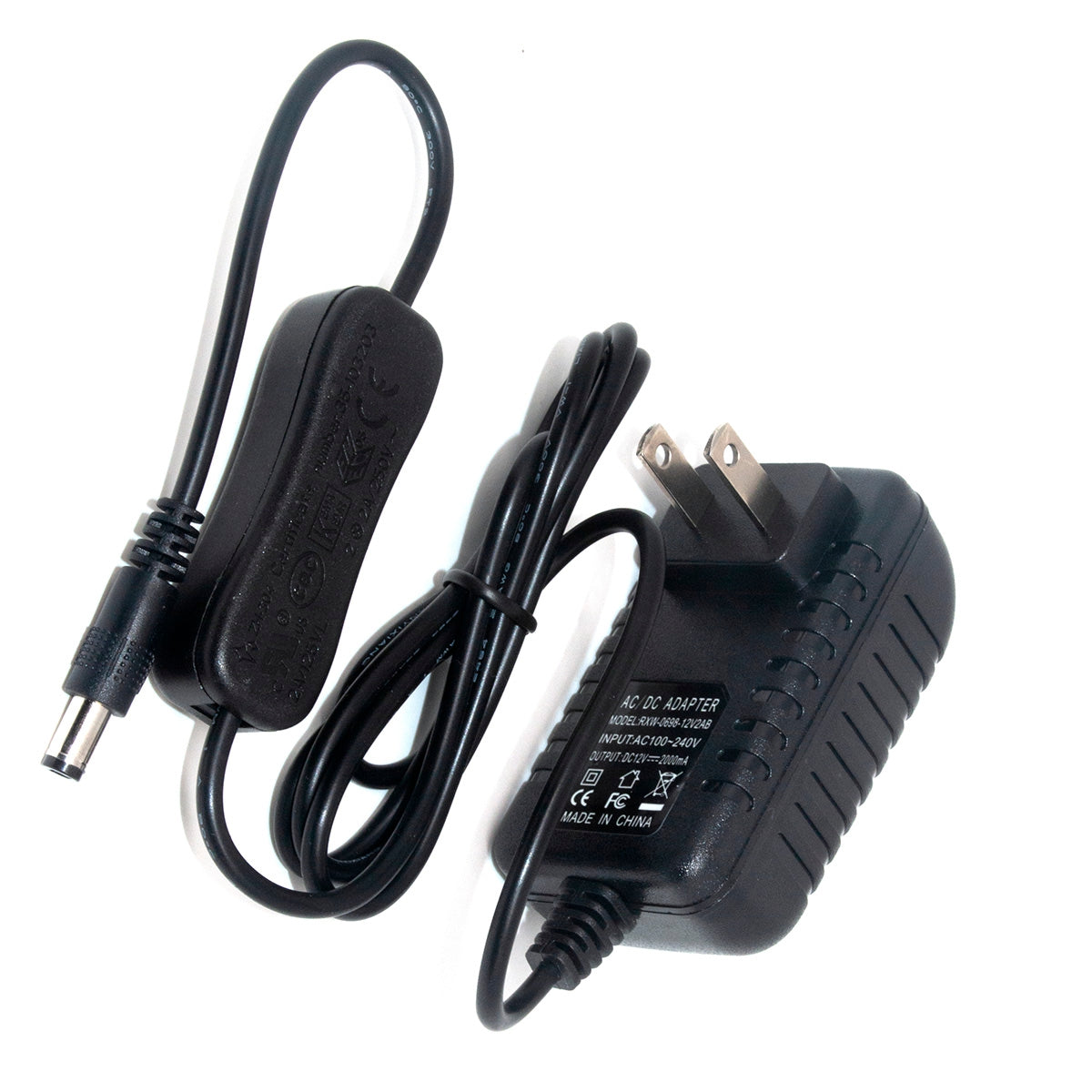 Power Cord with ON/OFF Switch 12V 2A (for the Basic Model)– UnitedFarm