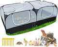 Portable Chicken Run Coop, Playpen for Small Pet Outdoor Indoor Enclosure