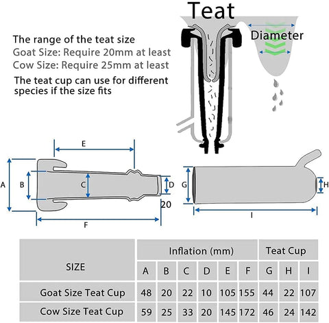Hantop Milking Machine for Goat, 3L (Basic Model)